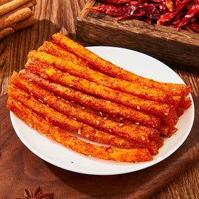 YMeijian Latiao close-up showing sesame seeds and bold flavor