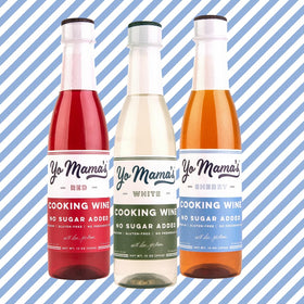 Yo Mama's Foods Sherry bottle perfect for rich marinades and glossy pan sauces.