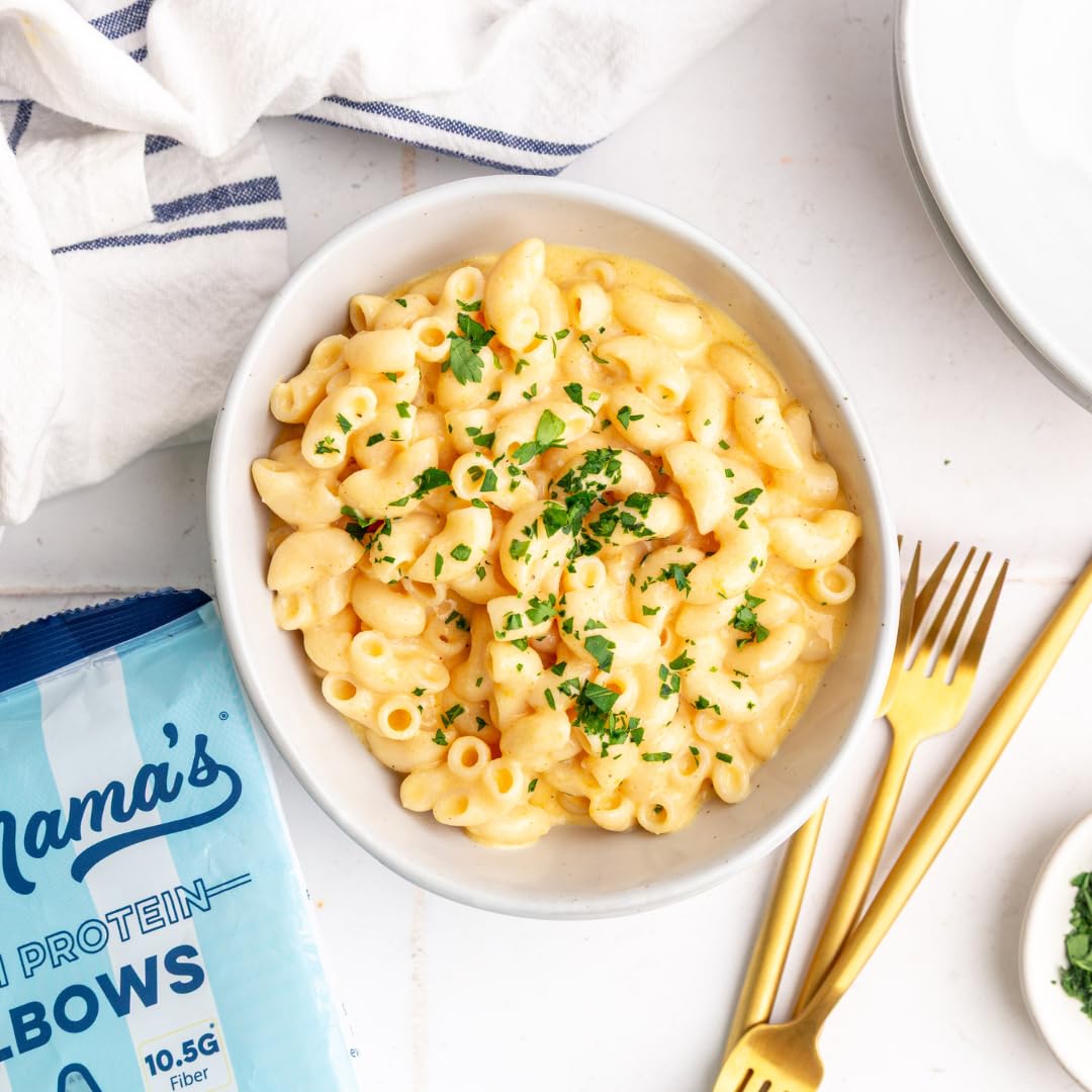 Yo Mama's Foods ingredients: Alubia bean pasta creates gluten-free meals.