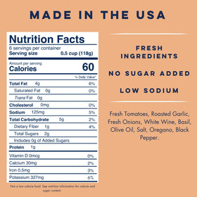 Yo Mama’s Foods keto sauce label highlights fresh, gluten free ingredients