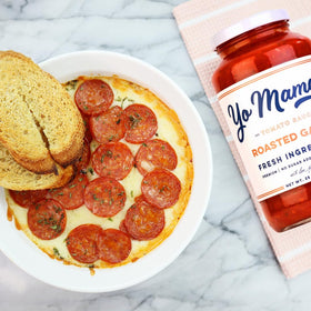 Yo Mama’s Foods sauce simmering in a skillet for hearty weeknight meals
