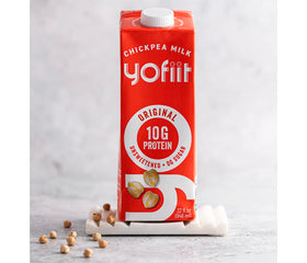 YoFiit Original unsweetened milk in a kitchen setting ready for everyday use.