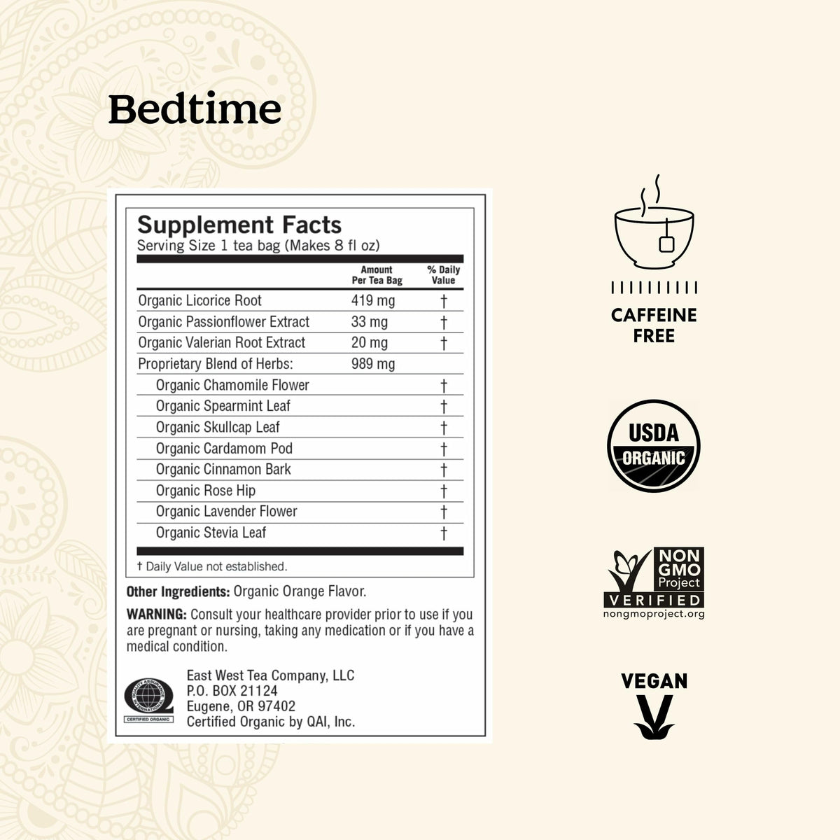 Yogi Bedtime cup steeping captures a relaxing ritual before sleep.