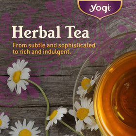 Brewing Yogi Chamomile Tea creates a fragrant ritual for relaxation.