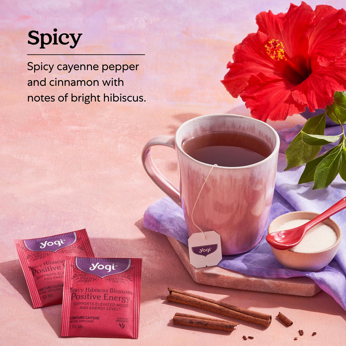 Yogi cinnamon bark peach-note blend for warm spice