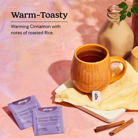 Yogi Cinnamon Horchata blend with ashwagandha and passionflower for calm evenings