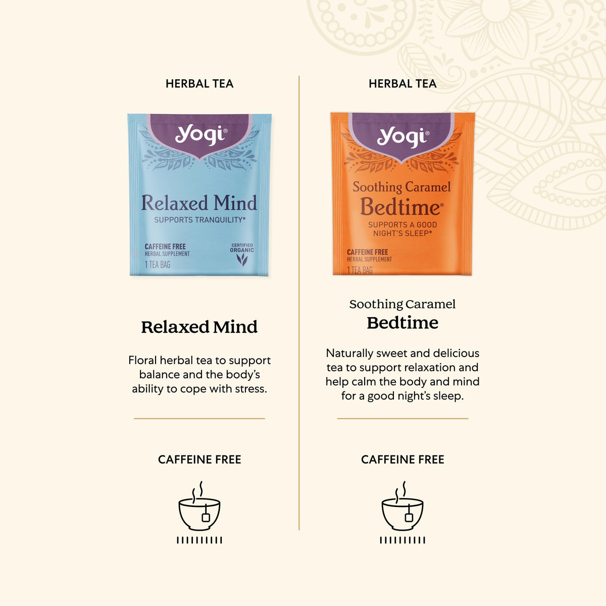 Yogi Comforting Chamomile tea for unwinding