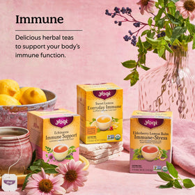 Yogi Cozy Cardamom Immune & Sleep spice notes featuring cardamom.