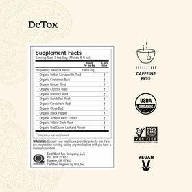 Yogi DeTox tea bags collection for convenient everyday brewing.