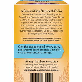 Steeping Yogi DeTox tea for seven minutes releases balanced flavors.