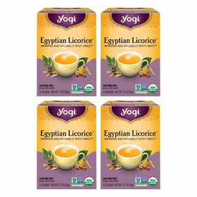 Yogi Egyptian Licorice Tea cups offer a soothing, caffeine-free moment