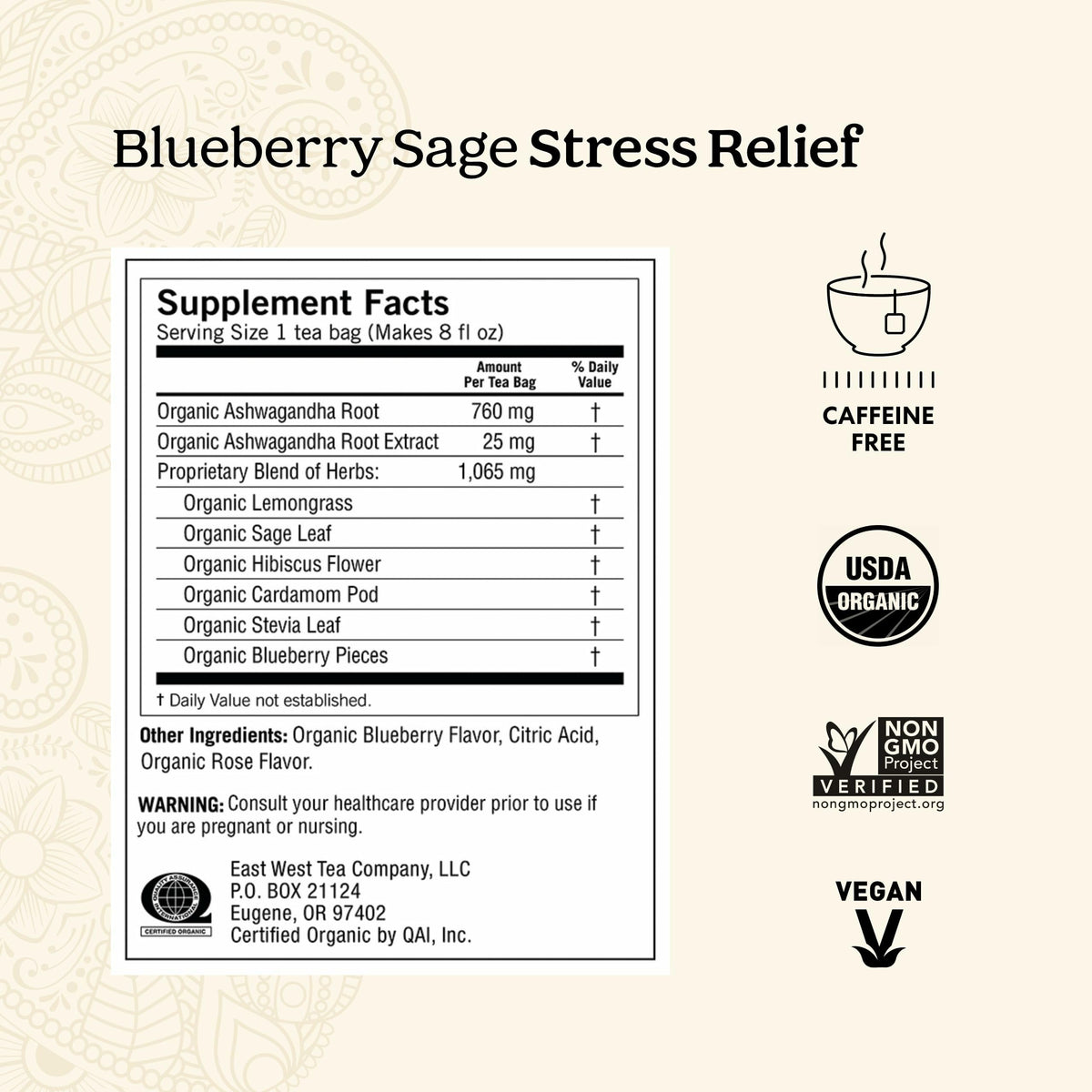 Yogi Kava Stress Relief tea tin for a soothing night