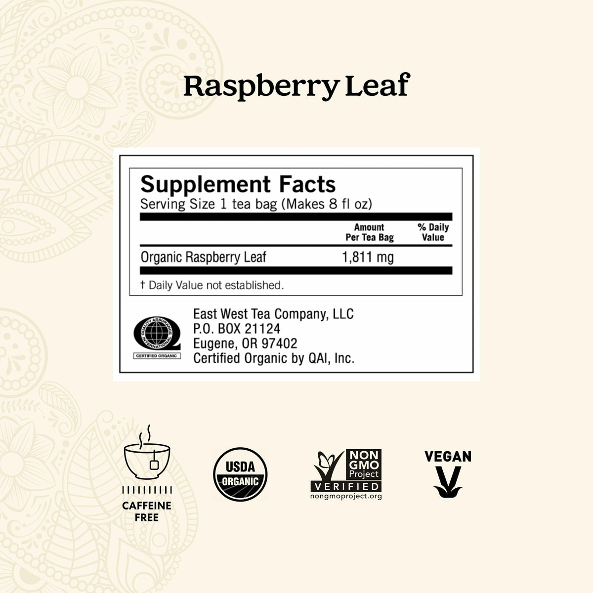 Yogi Raspberry Leaf Tea six-pack display, easy to stock for cycle-friendly tea routine.