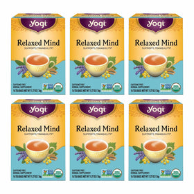 Yogi Relaxed Mind tea bags ready for a calming ritual
