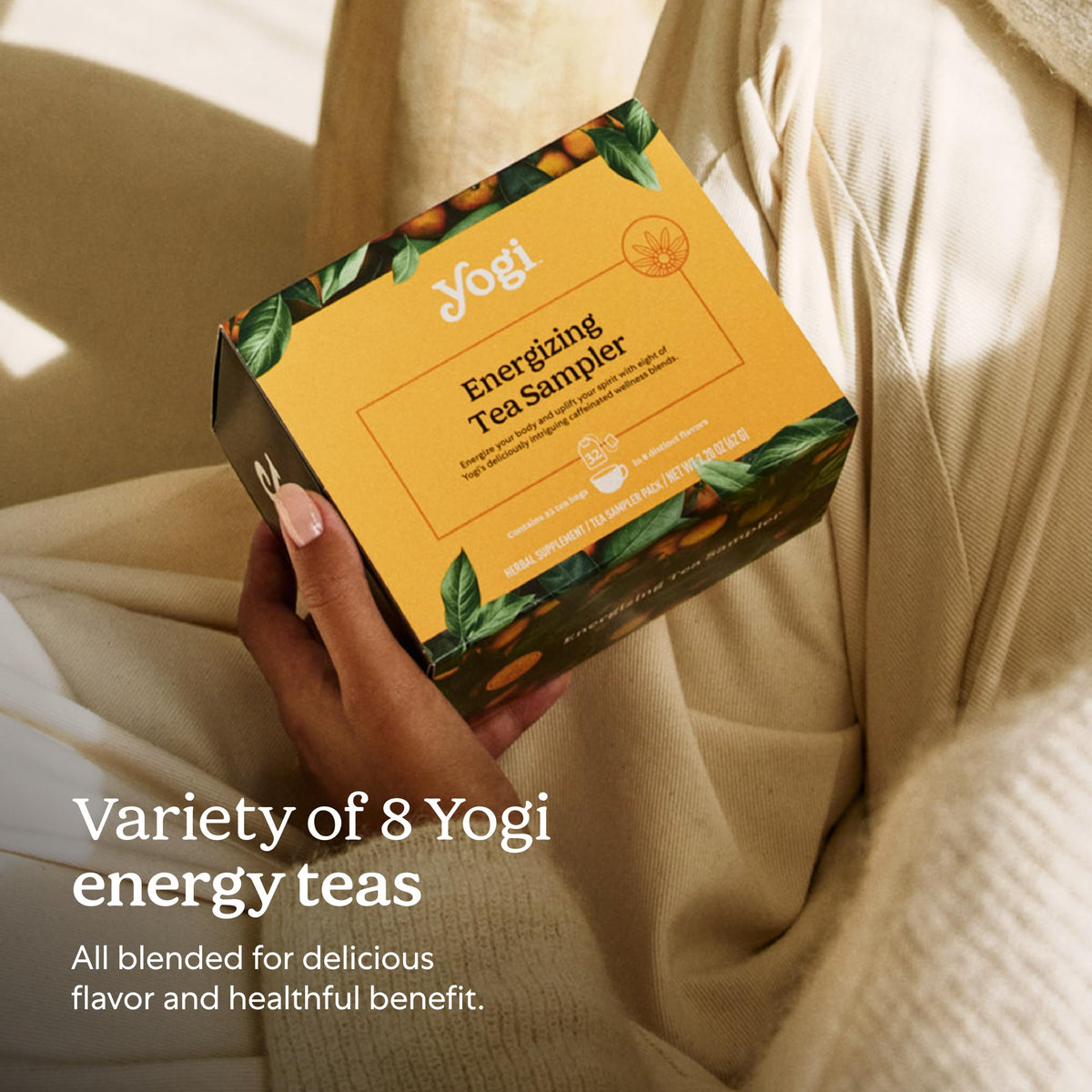Yogi spiced blackberry focus tea shows rich berry color in cup
