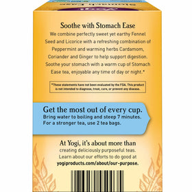 Fragrant mix of licorice, ginger, and spices in Yogi Stomach Ease.
