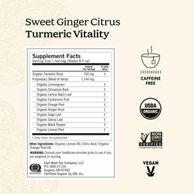 Yogi Vitality tea cup steeping for a warm, cozy moment