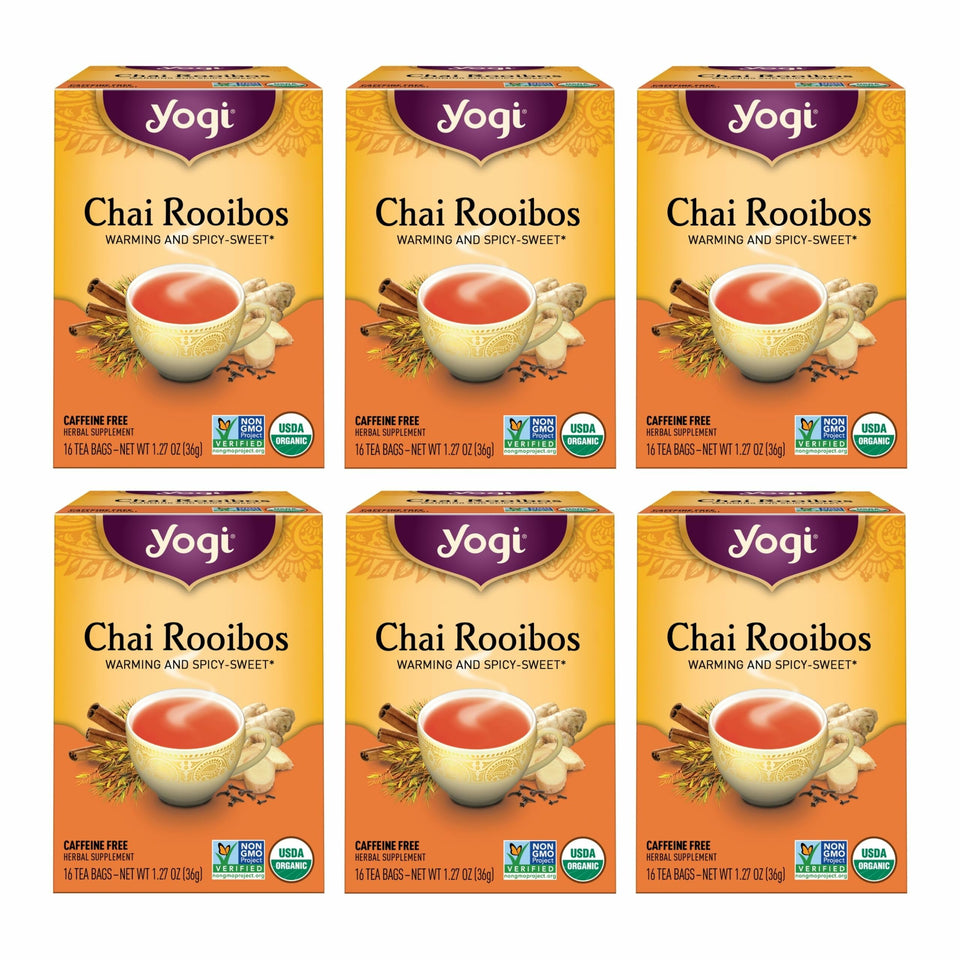 Yogi Tea Chai Rooibos tea bags for convenient daily ritual