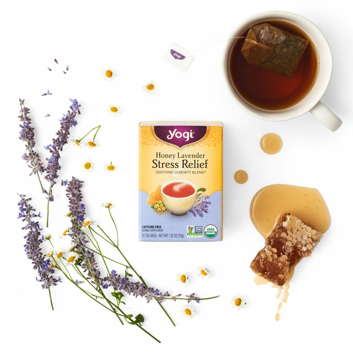 Yogi Tea Favorites spices and botanicals note enrich the flavor