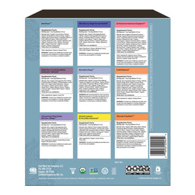 Yogi tea sampler cup view shows nine flavors in a gift set for gifting.