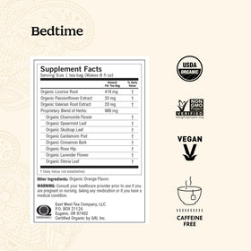 Yogi Sleep & Immunity Variety Pack back view highlights organic ingredients and packaging.