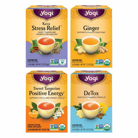 Yogi Tea Well-Being Variety Pack front view for daily rituals.