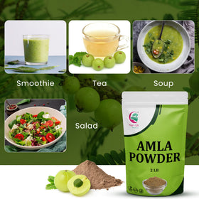 YOGI’S GIFT Amla powder in resealable bag preserves freshness and long-term use.