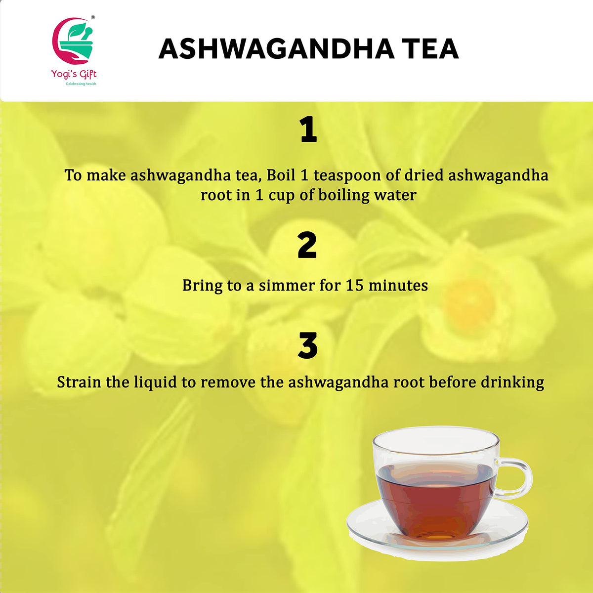 Kitchen-ready Yogi's Gift Ashwagandha root for blends and recipes