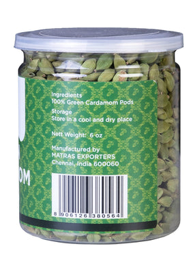 YOGI’S GIFT cardamom pods in spice bowl highlight authentic Indian spice notes