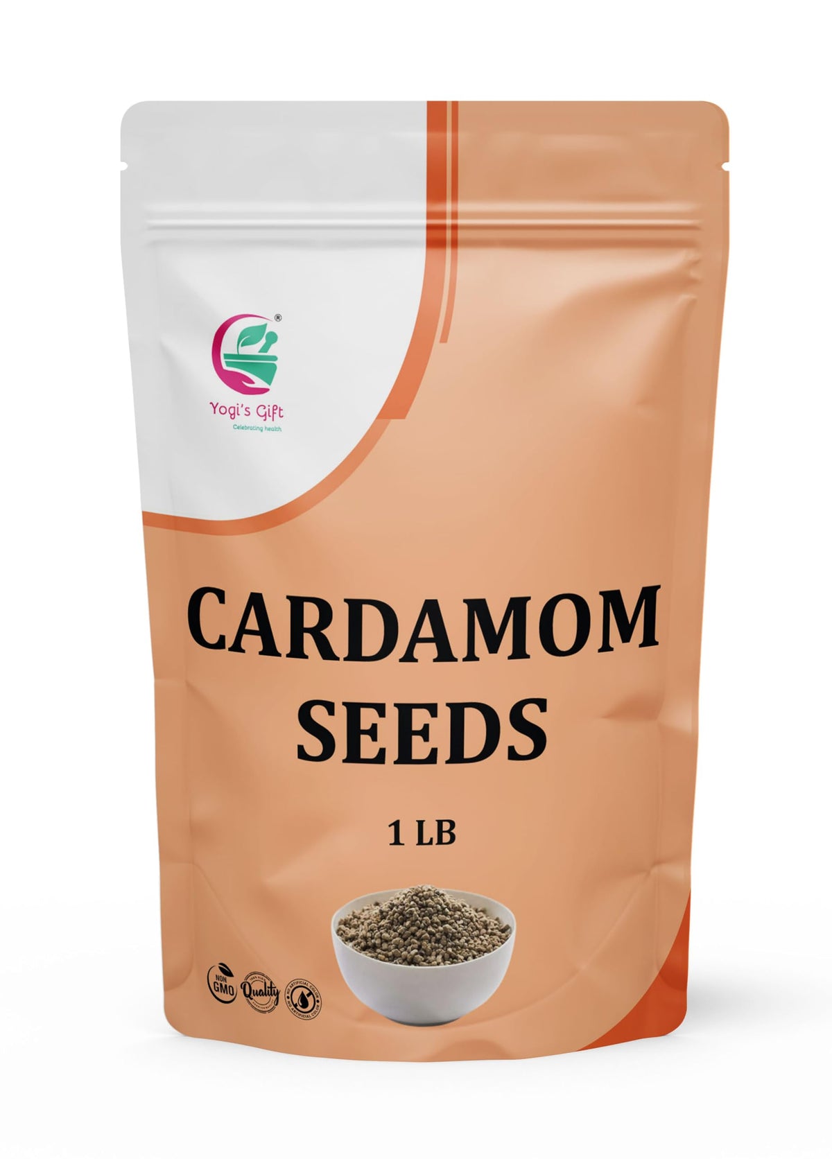 Yogi's Gift decorticated cardamom seeds in bulk pack ready to grind for rich aroma