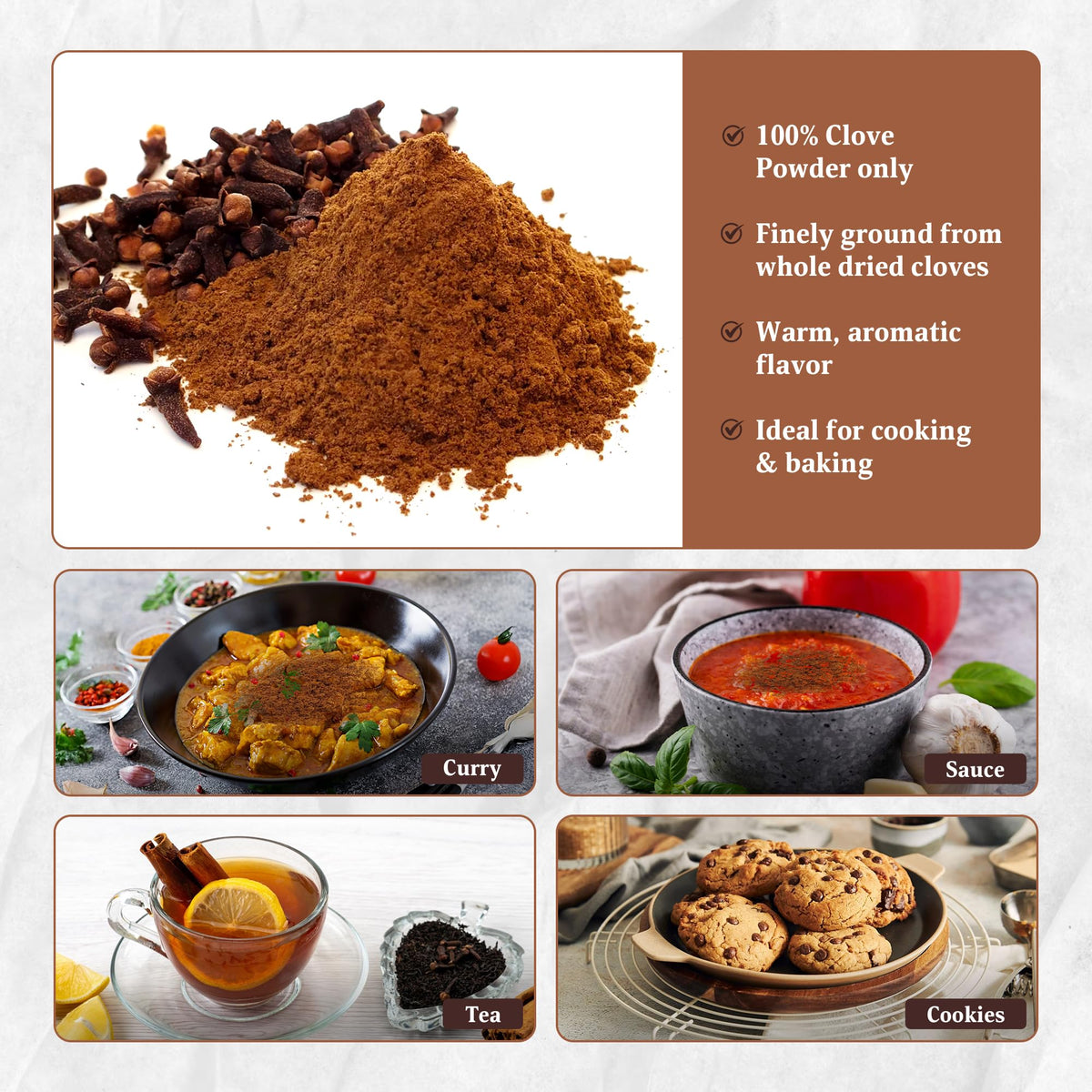 YOGIS GIFT ground clove powder in a versatile spice blend for savory dishes