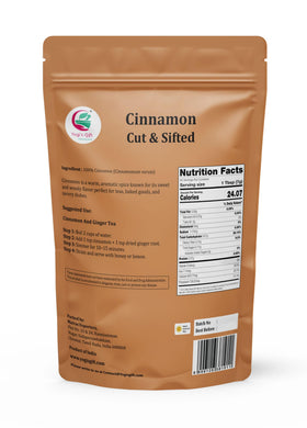 Yogi’s Gift crushed cinnamon bark tea-infusion; enhances hot beverages