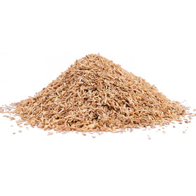 Dried Ashwagandha root texture from Yogi's Gift for infusion readiness