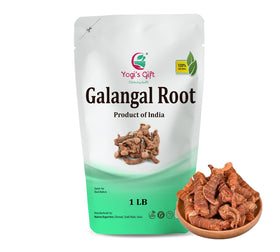 Yogi’s Gift dried galangal root whole adds robust aroma to soups.
