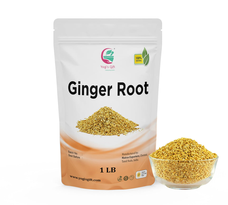 Yogi’s Gift dried ginger root, cut and sifted, ready for tea and blends
