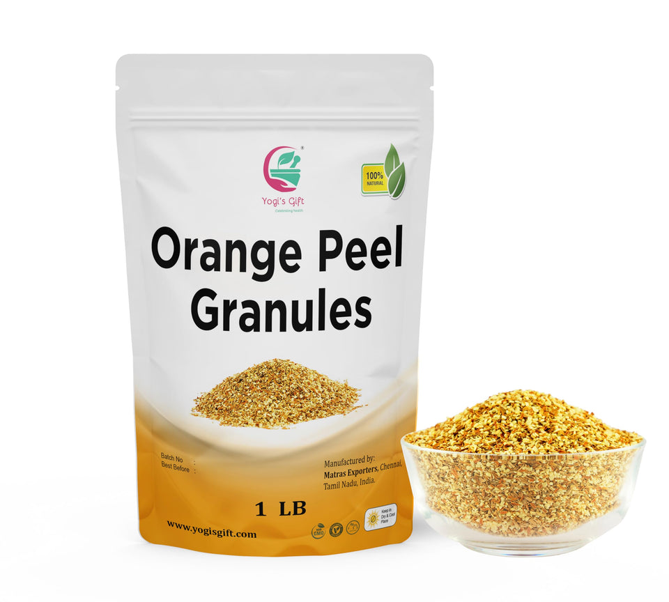 YOGI'S GIFT dried orange peel 1lb bag for tea and baking.