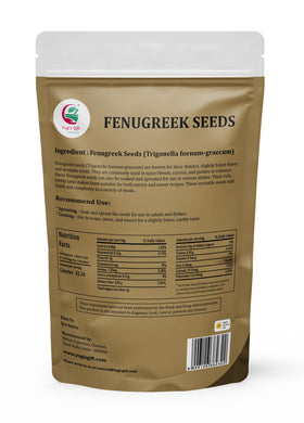 Dry-roasted fenugreek seeds from Yogi’s Gift enhance spice blends
