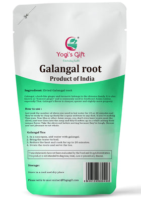 Yogi’s Gift galangal root whole ready for tea infusion.