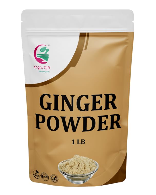 Yogi's Gift Ginger Powder in a resealable bag preserves aroma for cooking and tea.