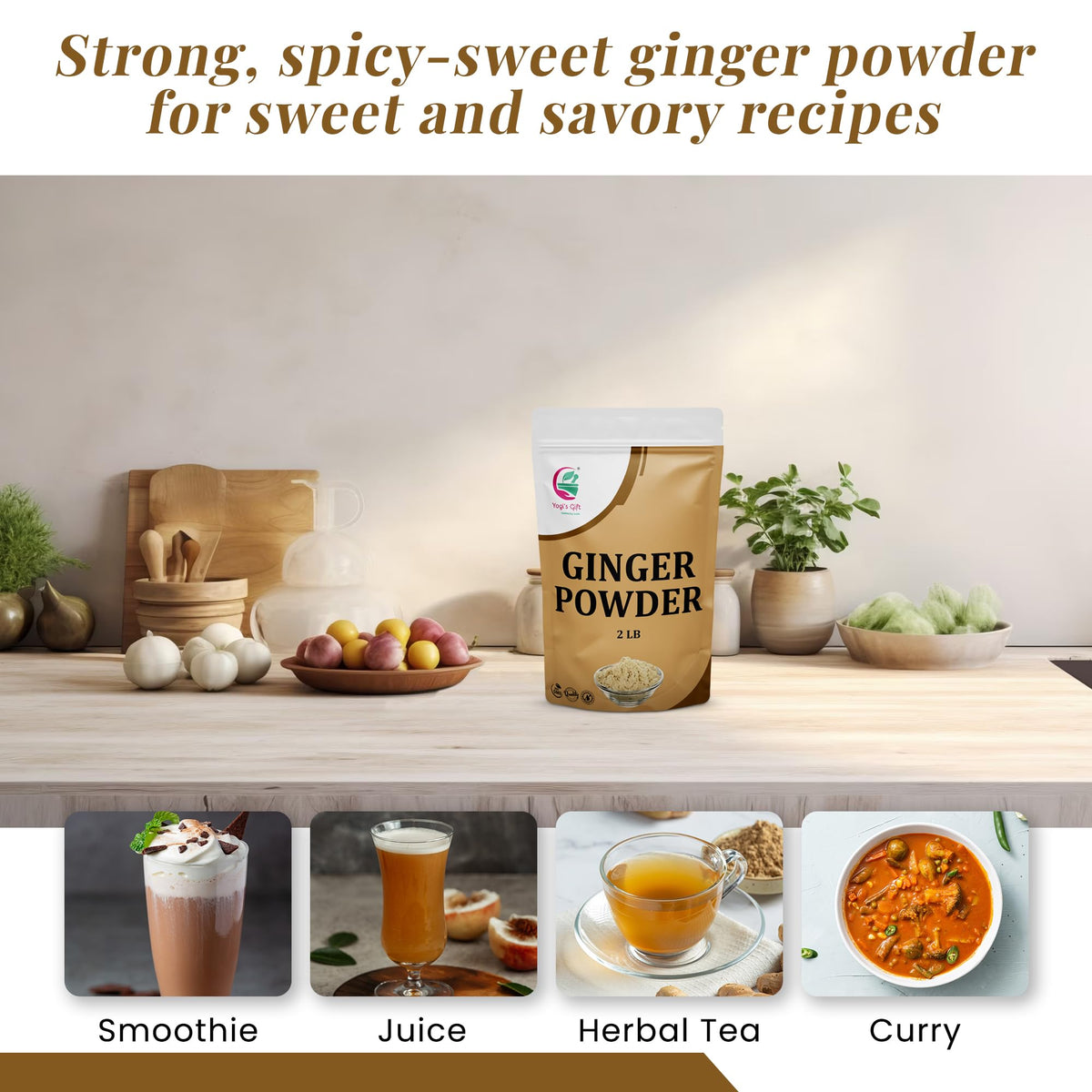 YOGI’S GIFT ginger powder for comforting tea and warm beverages