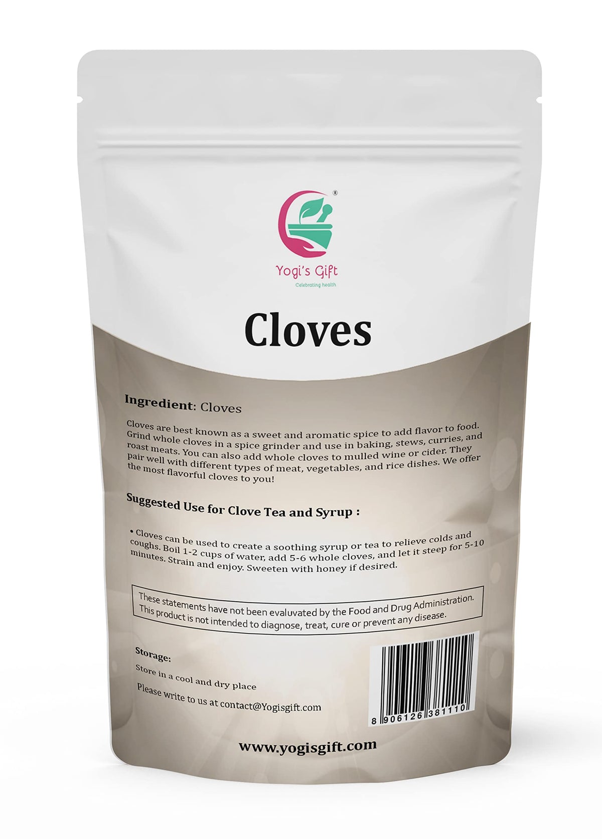 Yogi's Gift hand-picked cloves deliver bold flavor for stews and curries.