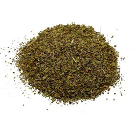 Yogi's Gift holy basil tea steeping into a calming cup