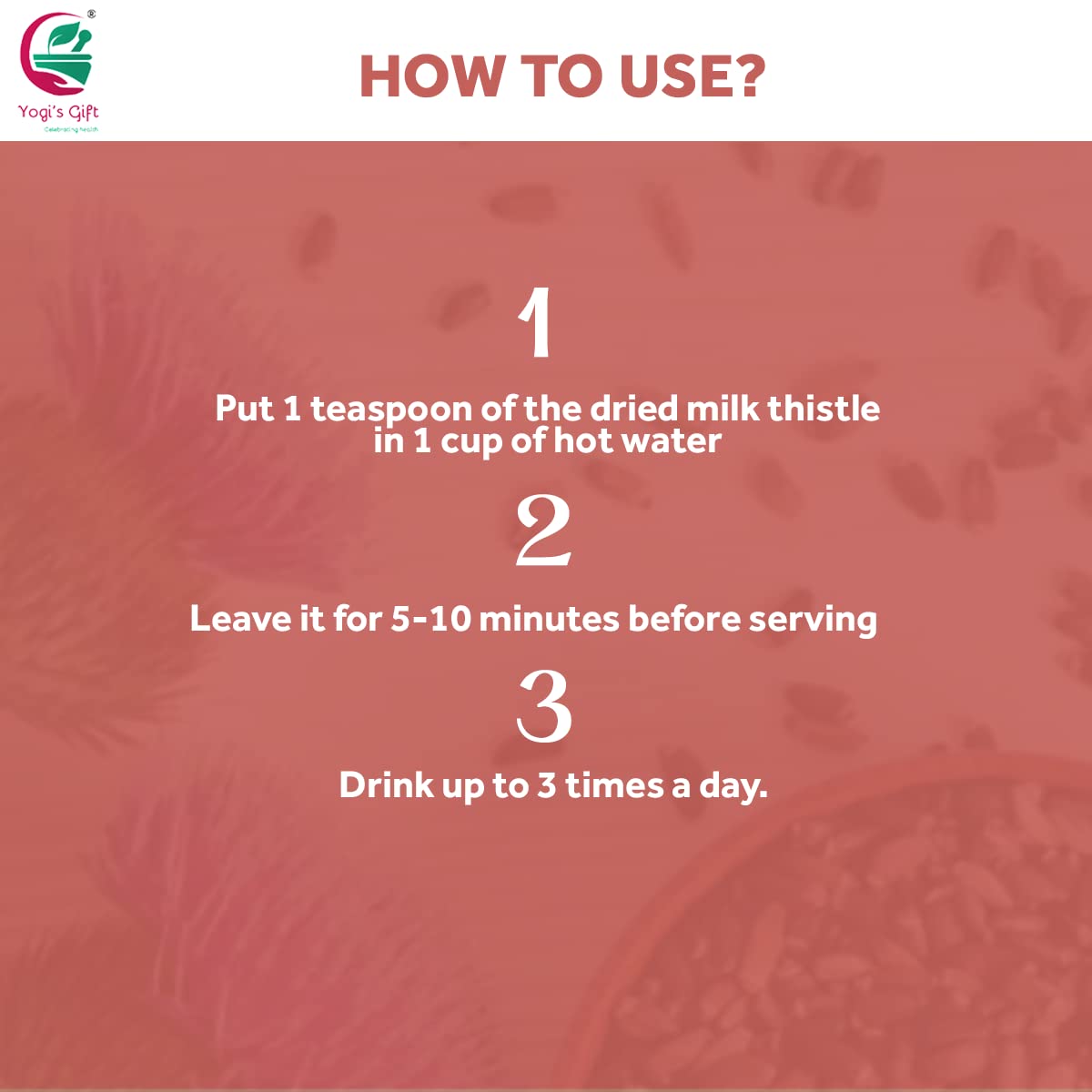Yogi's Gift Milk Thistle infusion setup for herbal tea ritual