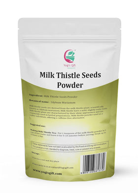 Yogi’s Gift Milk Thistle Seed Powder jar showing premium quality.