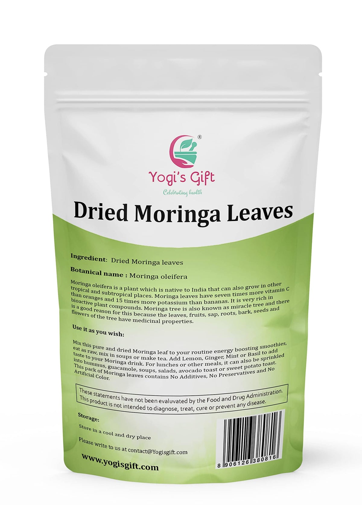 Yogi's Gift Moringa tea preparation for a vibrant energy boost