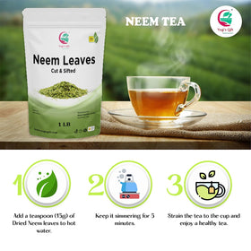 Neem leaves support hair nourishment routines.