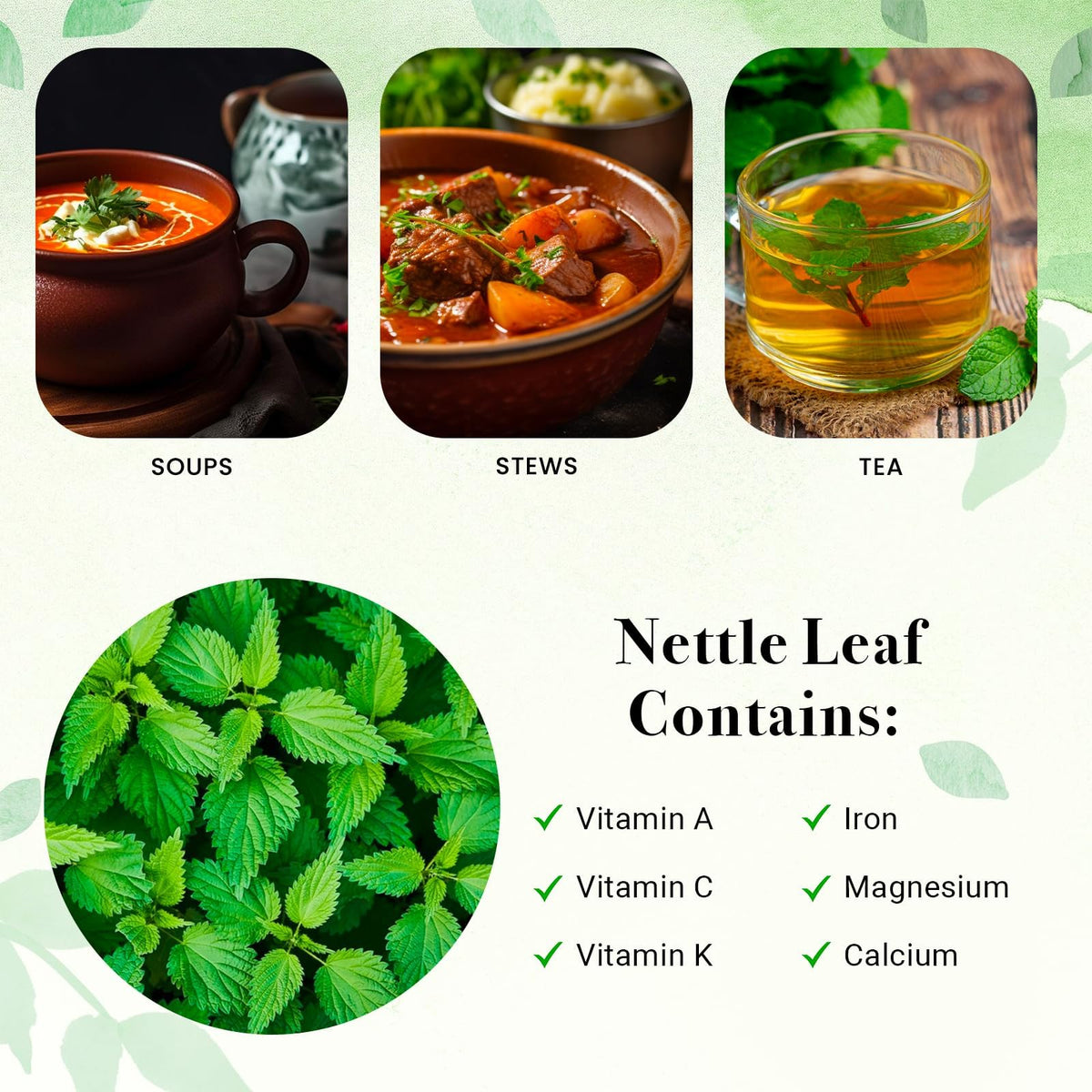 Yogi's Gift nettle leaves for DIY wellness blends and natural flavor boosters