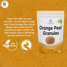 YOGI'S GIFT orange peel added to cookies for fruity zest.