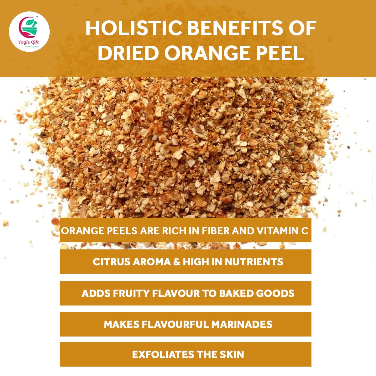 YOGI'S GIFT orange peel tea ritual for radiant skin support.