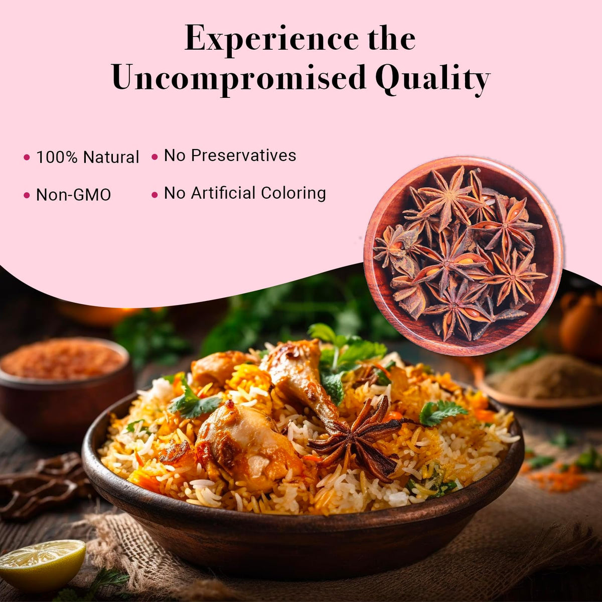 Yogis Gift star anise for desserts and baking creativity